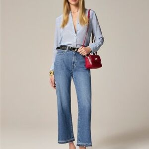 NWT J. Crew High Rise Kickout Jeans in Rose Lark Wash